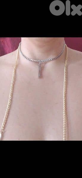 necklace authentic Michael kors necklace double chain 2 colours 1