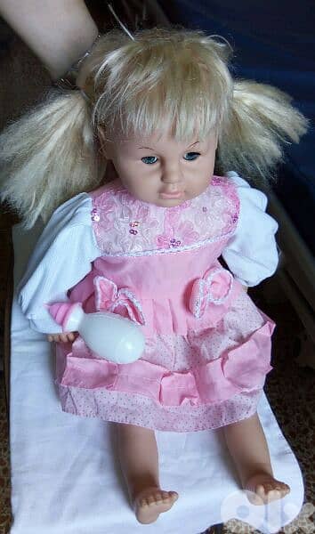 BABY BIG GIRL 52Cm Stuffed Still Good doll+Talking disc, no batteries 4