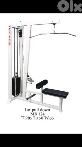 lat pull down and row machine like new 70/443573 RODGE