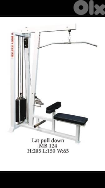 lat pull down and row machine like new 70/443573 RODGE 0