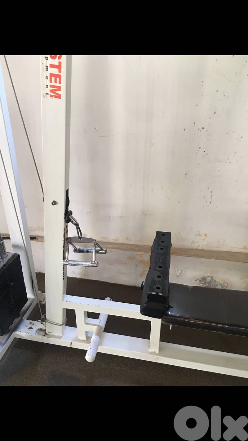 lat pull down and row machine like new 70/443573 RODGE 3