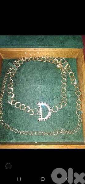 necklace copy Dior belt or necklace can be worn both gold tone 0
