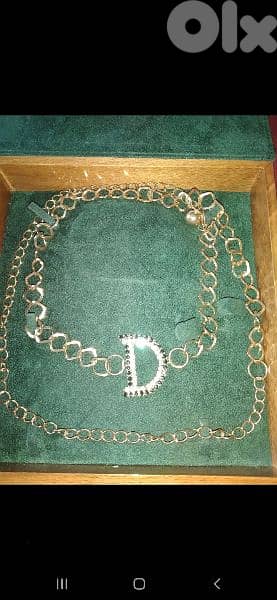 necklace copy Dior belt or necklace can be worn both gold tone 1
