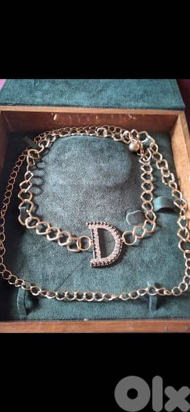 necklace copy Dior belt or necklace can be worn both gold tone 2