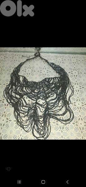 vintage black sparkly sequins spider web 5