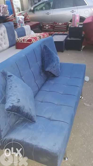 sofa bed blue 0