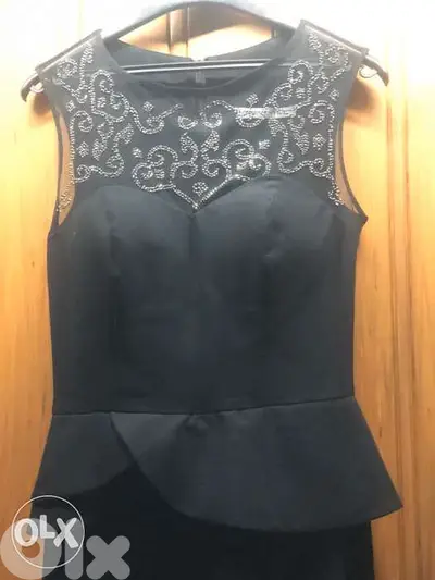 women clothing, dress, فستان, evening dress, Long Black Classy Dress
