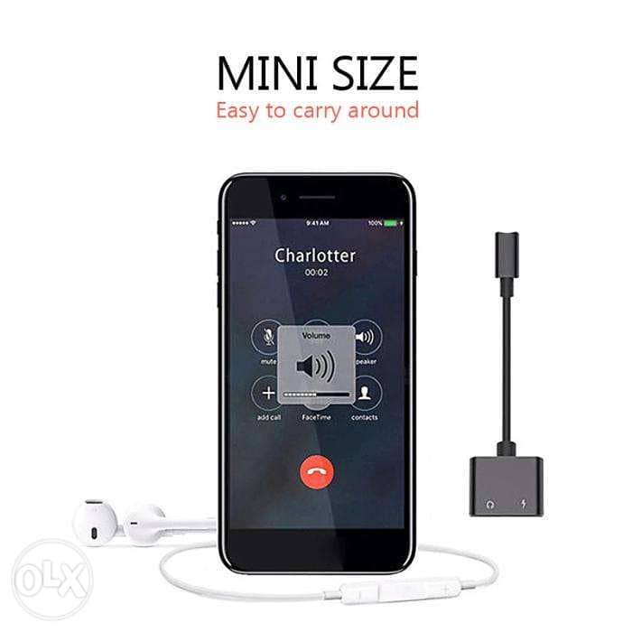 Audio Adapter 2 in 1 charging Earphone Cable For iPhone 11 x 7 8 plus 2