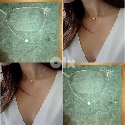 necklace pearl on gold chain