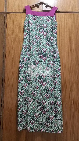 colorfull maxi dress 40 medium فستان طويل