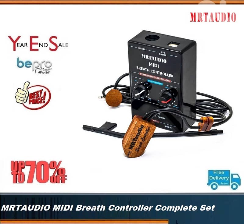 MRTAUDIO MIDI BREATH controller,complete set, Keyboard Breath Control 0
