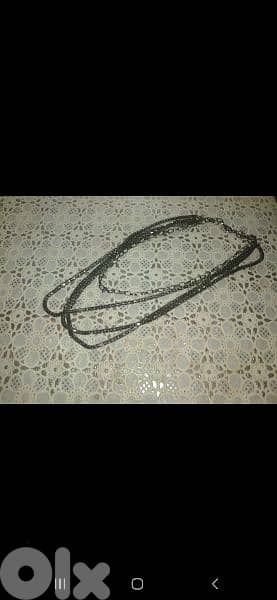 necklace 4 layers grey chain necklace 3
