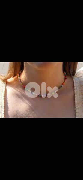 necklace 3a2ed multicoloured kharaz 1