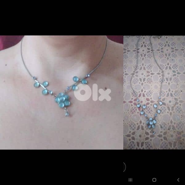 necklace blue sky necklace high quality vintage 0