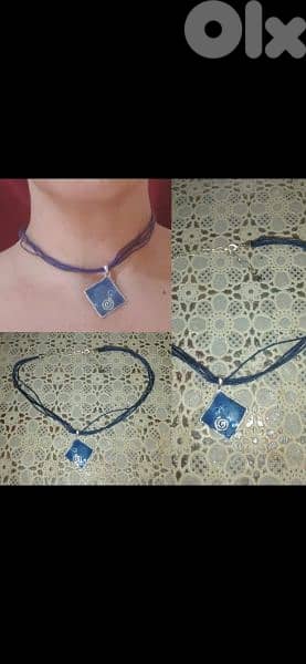 necklace royal blue necklace 0