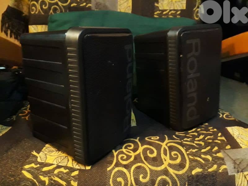 Pair of ROLAND passive speakers MS50 4ohms 100W for studio still new 0