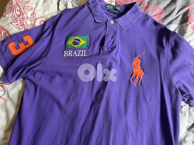 ralph lauren purple polo brasil authentic limited edition for 20 $ 0