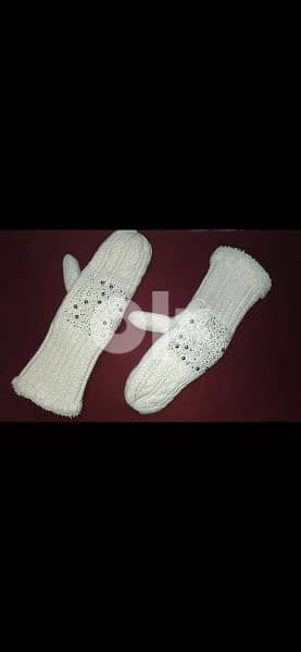 wool fingerless gloves fur inside 4