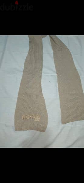 wool scarf G star beige in gift paper bag 1
