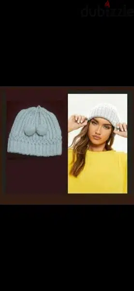 wool hat beige with shiny colour
