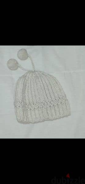 wool hat beige with shiny colour 2
