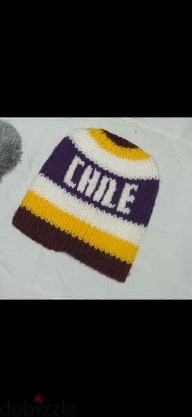 wool purple yellow hat 3