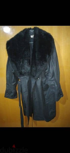 trenchcoat big fur collar m to xxxL 2