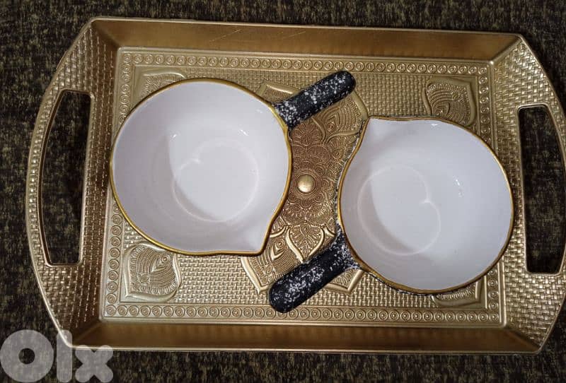 elegant sauce porcelain plates with handle 3