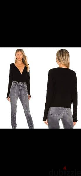 top souf ne3em terke wrap top black s to xxL 0