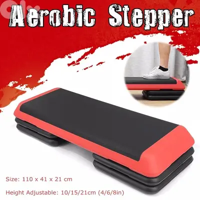 110Cm 4 Risers Aerobic Exercise Step Stepper