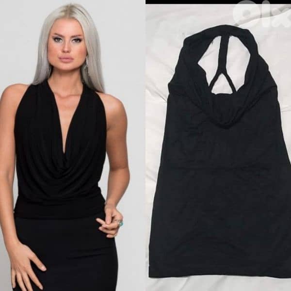 dress drape halter neck dress s to xxL turkish 0