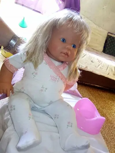 ZAPF CREATION BABY TALKER and NURSING mechanism working as new doll=28