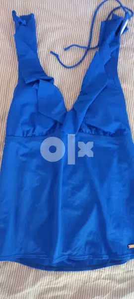 Liz Claiborne top blue swimsuit