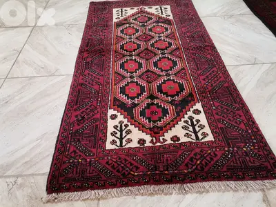 Persian Hamadan Carpet, wool hand knoted, 185x90cm, 100$