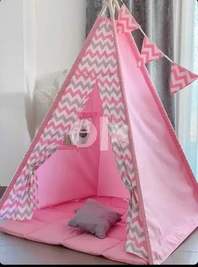 pink tent