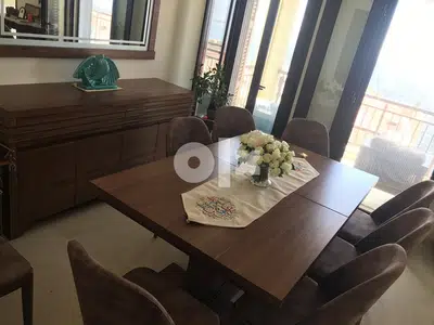 Full Dinning room high quality massif wood.