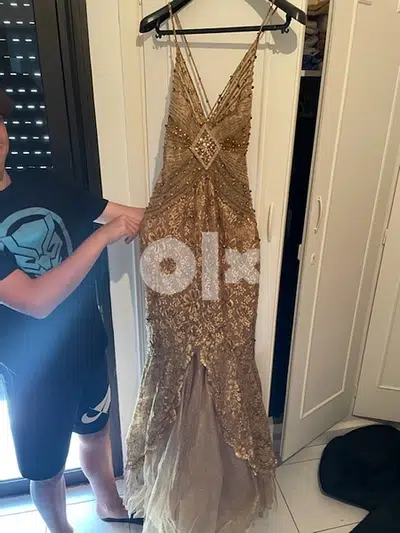Bridemade designer gold dress