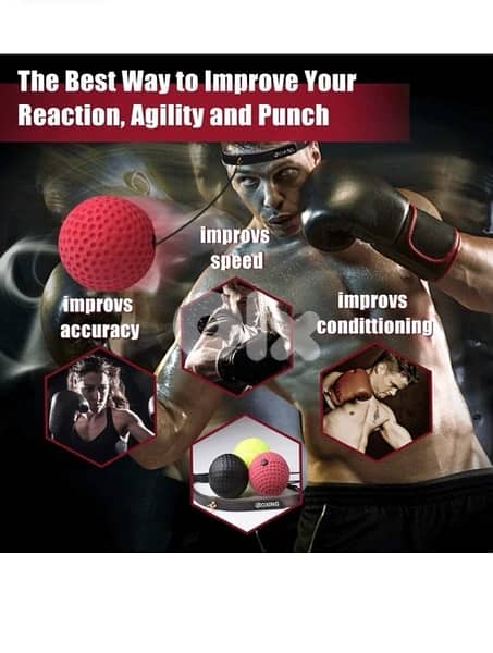 Boxing Reflex Ball ,3 Difficulty Level Ultimate Punching Balls 4