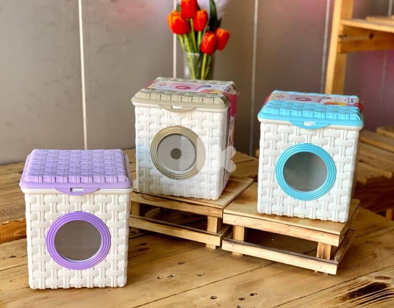lovely washing machine shape detergent box 0