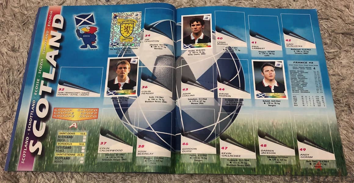 Panini France 98 Album - Incomplete 7