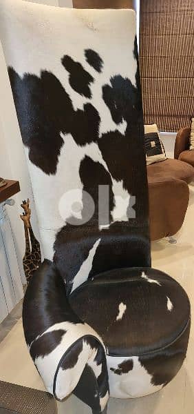 special Chair made from real cow leather 2