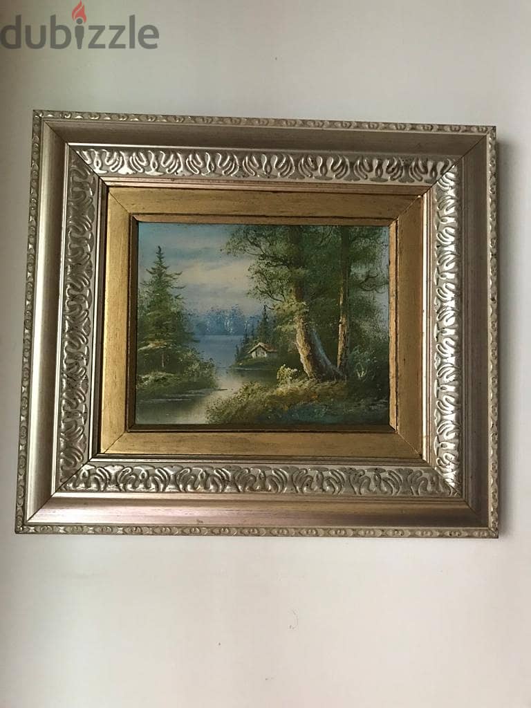 Painting Paysage with beautiful frame 1