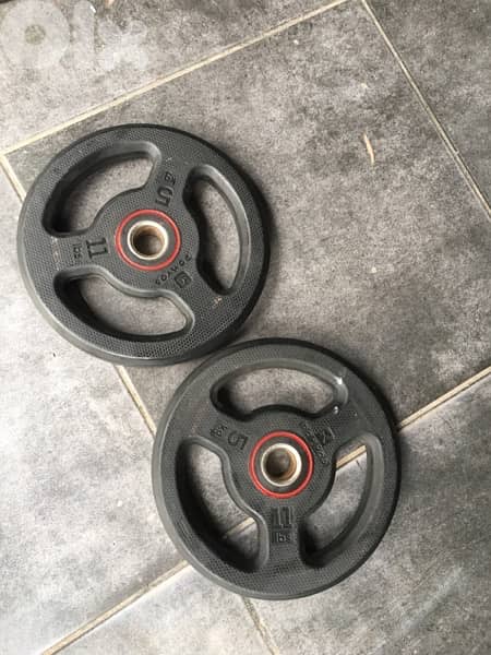 rubber weights like new we have also all sports equipment 1