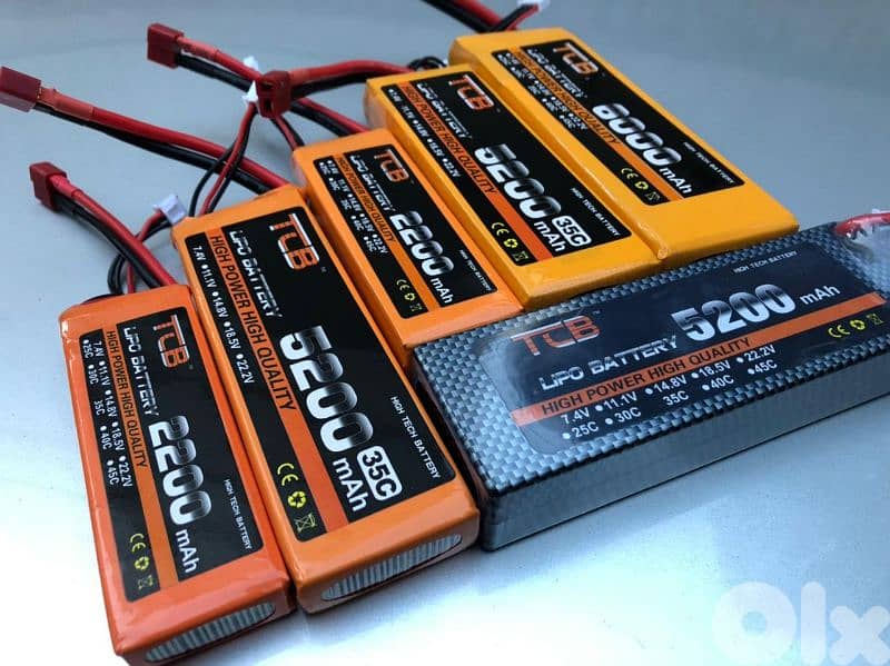 lipo battery 1500 3s, 2200 2s,3s 3500 2sand 3s 5200 2s and 3s 3
