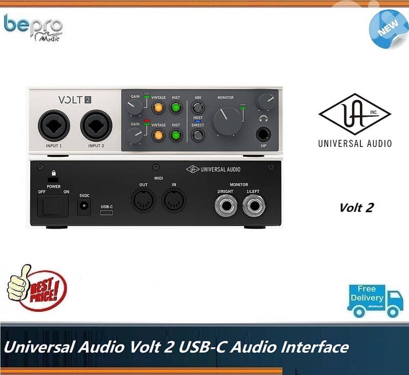 Universal Audio Volt 2 USB-C Audio Interface 0
