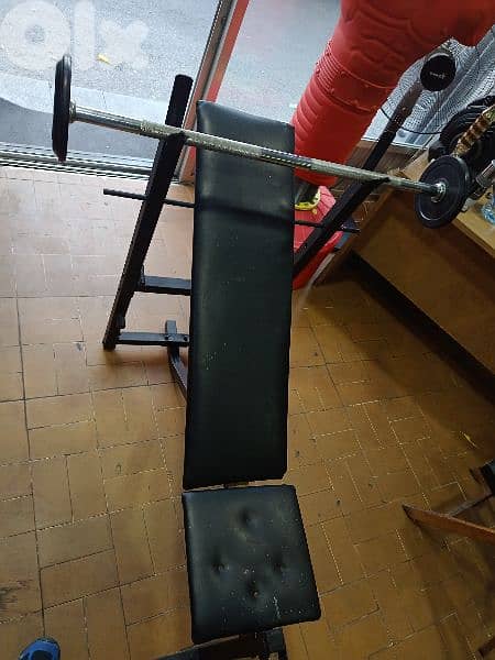 Bench plus weights plus axe from 03027072 GRO SPORT 0