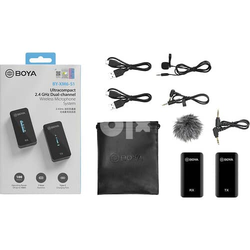 BOYA BY-XM6-S1 Digital Camera-Mount Wireless 1Person Microphone System 0