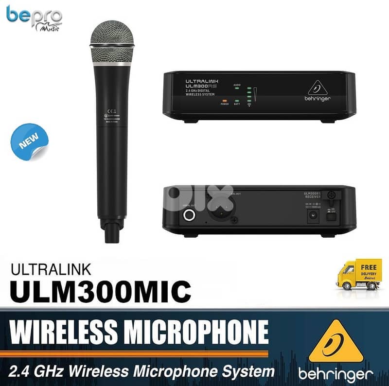 Behringer ULM300MIC Wireless Handheld Microphone System 0