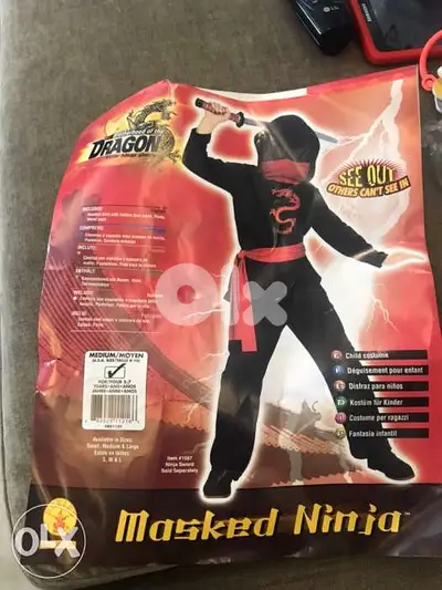 masked ninja halloween costume