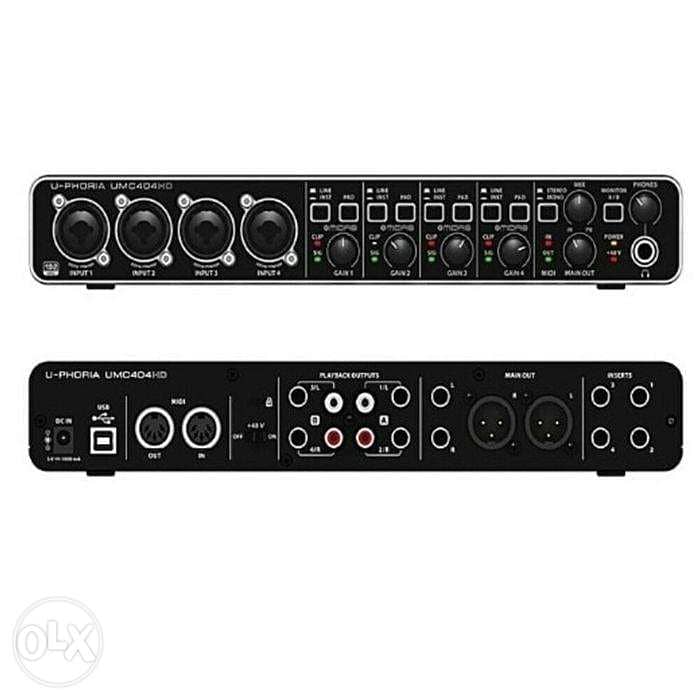 Behringer U-Phoria UMC404HD USB Audio Interface,Studio recording 4
